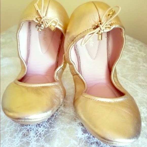 Kate Spade New York “Globe” Foldable Ballet Flats - Picture 1 of 3